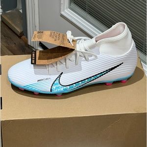 NIKE ZOOM MERCURIAL SUPERFLY 9 CLUB FG/MG "BLAST PACK" WHITE